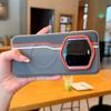 For Honor Magic7 RSR Case Magsafe Carbon Fiber Pattern Vegan Leather Contrast Color Soft Silicone TPU Back Cover