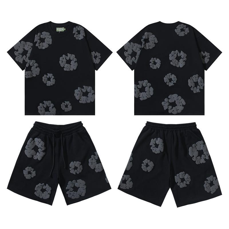 Pantalones Cortos Estampados con Espuma para Hombre, Talla Grande, Corte Holgado, Pantalones de Playa Multicolor