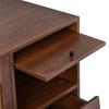 Storage Cabinet Wood Grain Smooth Edge High Stability Sturdy Construction Simple Installation Item Storage