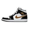 Jordan 1 Mid Patent Black White Gold Jordan 852542-007
