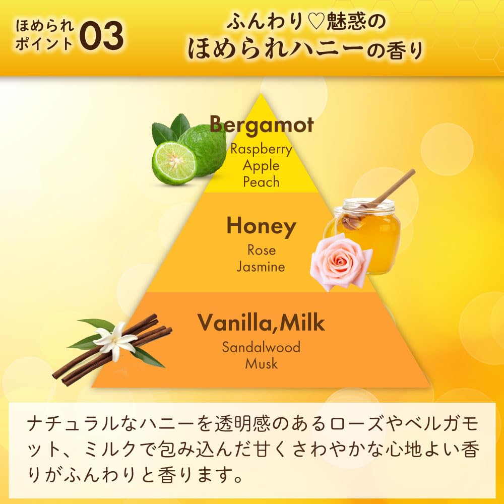 Honeyche Creamy Honey Shampoo Treatment Set Hair Damage Made In & (2-Piece Set) [Honey, Silicone-Free Shampoo, Care, Repair, Salon-Quality, Japan]