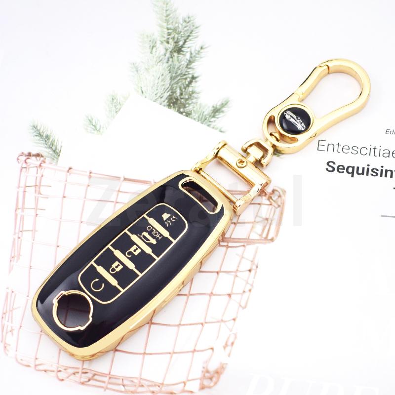 4/5 Buttons Auto Shell Fob Holder For Nissan X-Trail T33 Kicks Qashqai J12 Juke Teana Altima Ariya Tpu Car Key Case Cover Bag