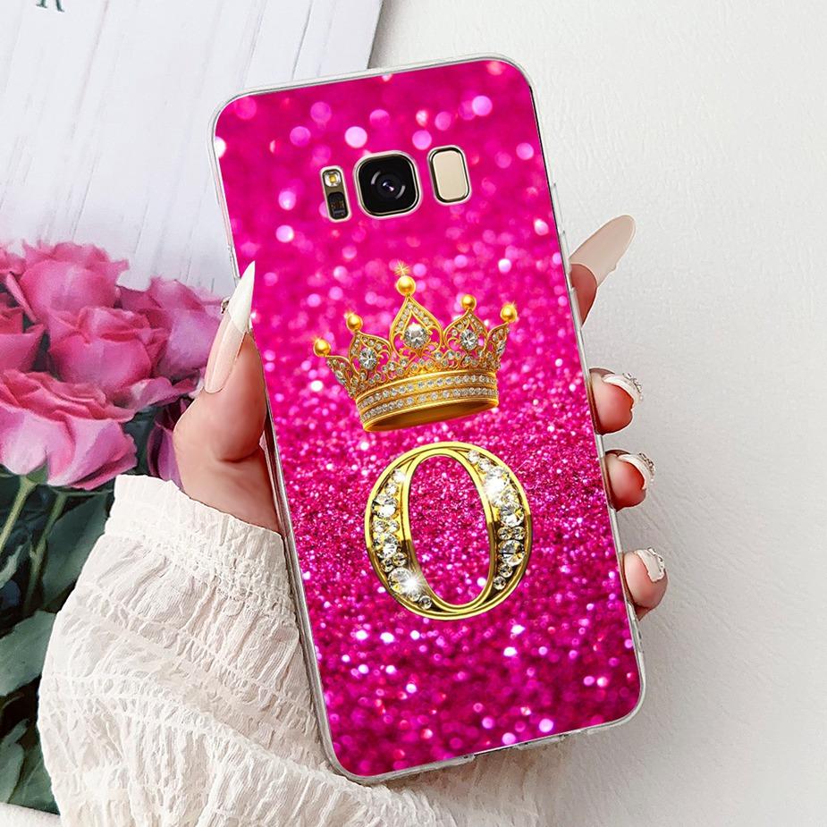 For Samsung Galaxy S8 Case SM-G950F New Crown Letters Cover Soft Silicone Slim Phone Case For Samsung S8 Plus S8+ SM-G955F Shell