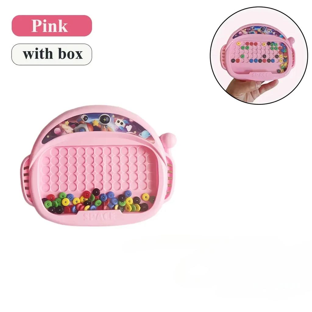 Children's Magnetic Doodle Board with Pen & Beads Drawing Toy for 3-8 Years Kids Educational Boy Girl Montessori Gift Boys Girls