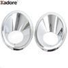 For Renault Koleos 2008 2009 2010 2011 Chrome Car Front Fog Light Lamp Cover Trim Head Foglight Foglamp Bezel Trims Accessories