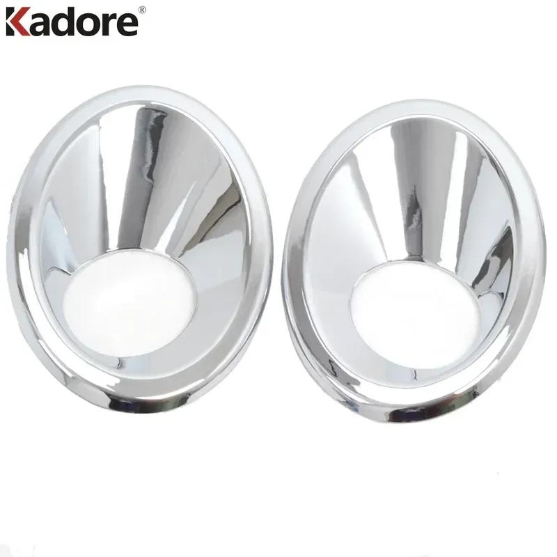 For Renault Koleos 2008 2009 2010 2011 Chrome Car Front Fog Light Lamp Cover Trim Head Foglight Foglamp Bezel Trims Accessories