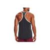 Under Armour Project Letter Print Logo Basketball Loose Breathable Training Vest Men Tops Military-Green 1367120-010