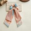 Summer New Style Tie-dye Chiffon Double-layer Ribbon Large Bow Hair Accessory for Women - Hair Tie with Butterfly Knot Hair Ring