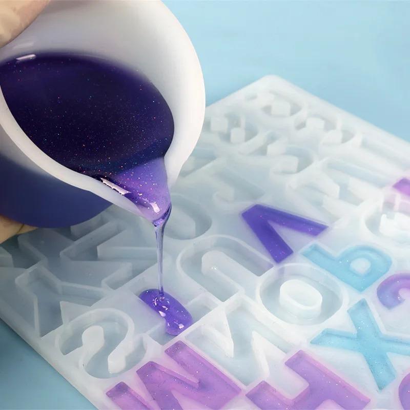 4pcs/set 50ml 100ml Silicone Measuring Cup Transparent with Scale Food-Grade Separating Cups DIY Cake Epoxy Resin Jewelry Making Tools