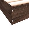 Bed Frame without Mattress Brown Oak Look 75 x 190 cm Engineered Wood