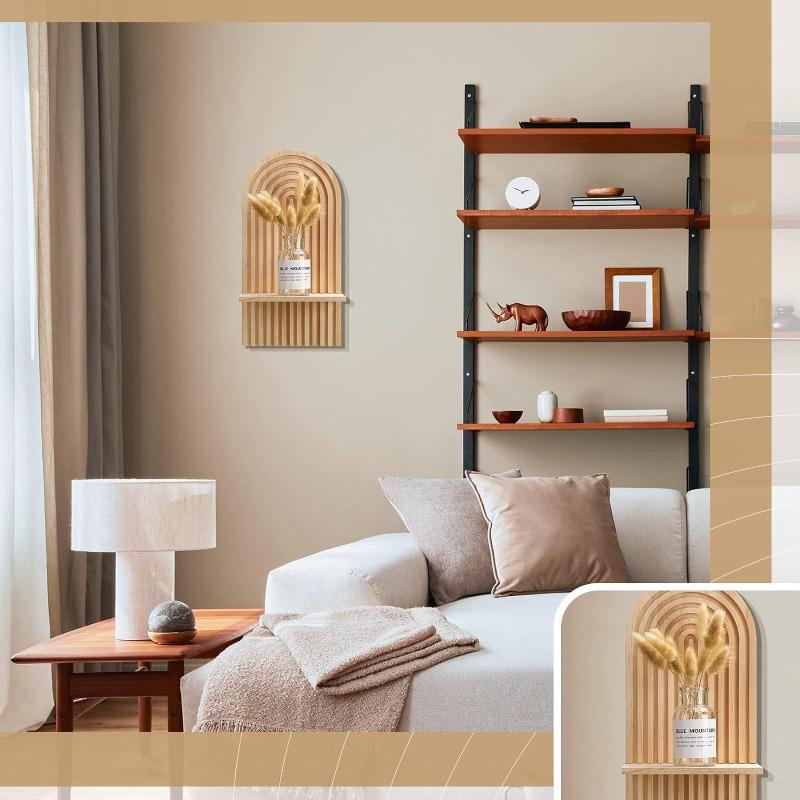 Bohemian Wall Mounted Decorative Shelves Candle Sconces Hanging Rack Plant Flower Vase Display Shelf Home Decoration