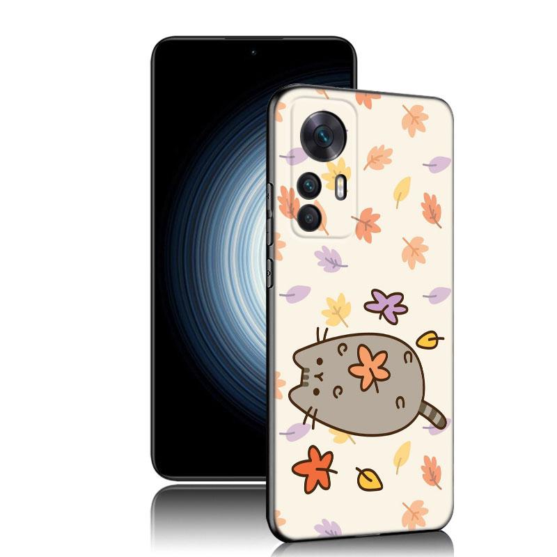 Cute Kawaii Cat Black Case For Xiaomi Redmi 11 Prime 11A 12C 13C A1 A2 Plus A3 12 4G 10 13R 5G 9A 10A 9C 10C 9i 12R Note 9T