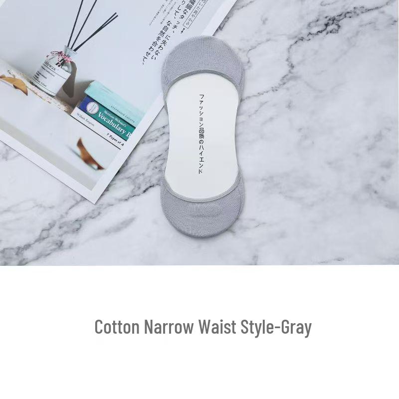 Women's Non-Slip Low-Cut High Heel Socks - Invisible, Cotton, Silicone Grip