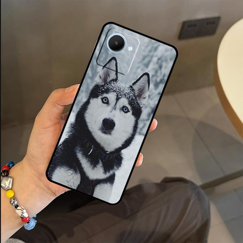 Animal Wolf Dog Husky Case For Realme C65 C67 C61 C53 C55 C51 C25 C63 C71 C75 GT6 GT7 Pro 11 12 13 14 15 Pro Plus
