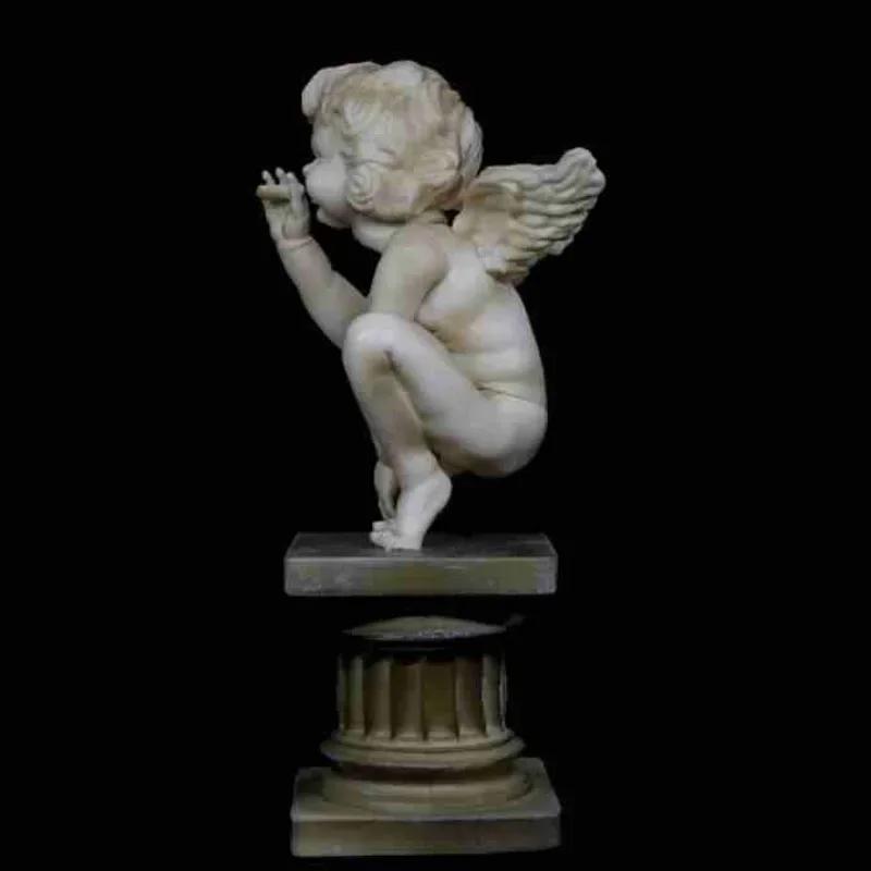 Angel Fashion Doll Sculpture Creative Resin Handmade Painting European Style Living Room Decoration Room Decor Accessories Gift