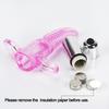 Tongue Shaped Finger Vibe Waterproof Finger Stimulator Mini Battery Operated Vibration Massager Tool with Dots