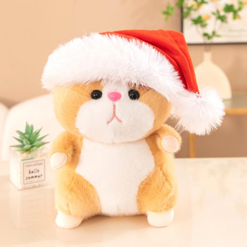 Fluffy Hamster Plush Toy PP Cotton Hamster Stuffed Plushie Doll Plush Hamster Doll  Children Girl
