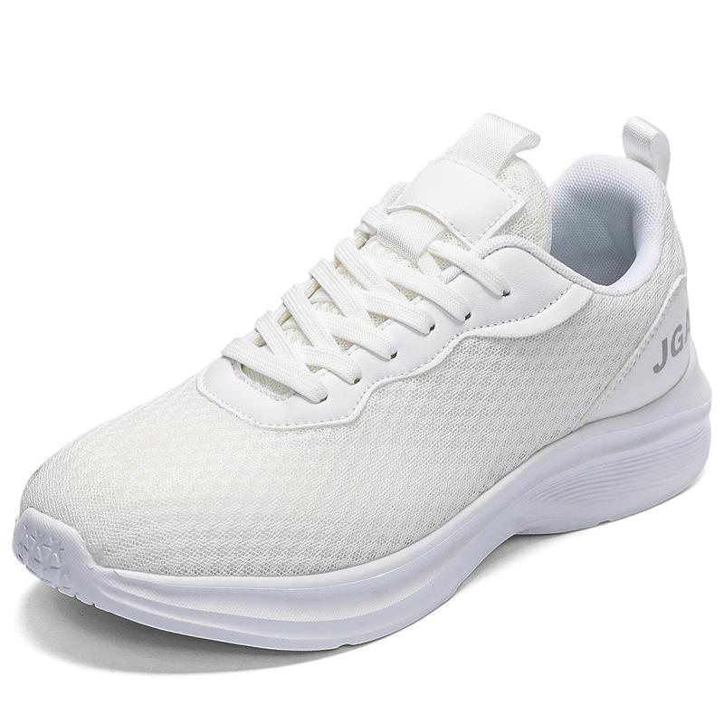 Plus Size 50 Lightweight Cushioning Sneakers Men's Xiyin Fattening and Widening Flying Knitting Running Little White Mesh Shoes