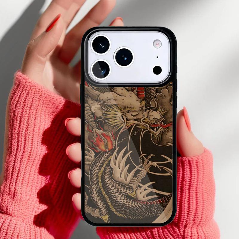 DRAGON TATTOO JAPANESE Phone Case for iPhone 17 16 15 14 13 Pro Max Back Cover for 12 11 Pro Coque