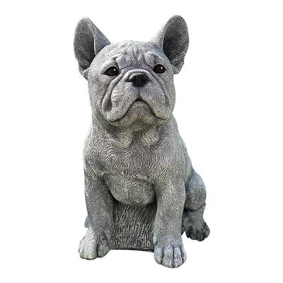 Gartenhund-Statue, Ornament, realistische Tierskulptur aus Kunstharz für die Außendekoration, Geschenk für Hundeliebhaber