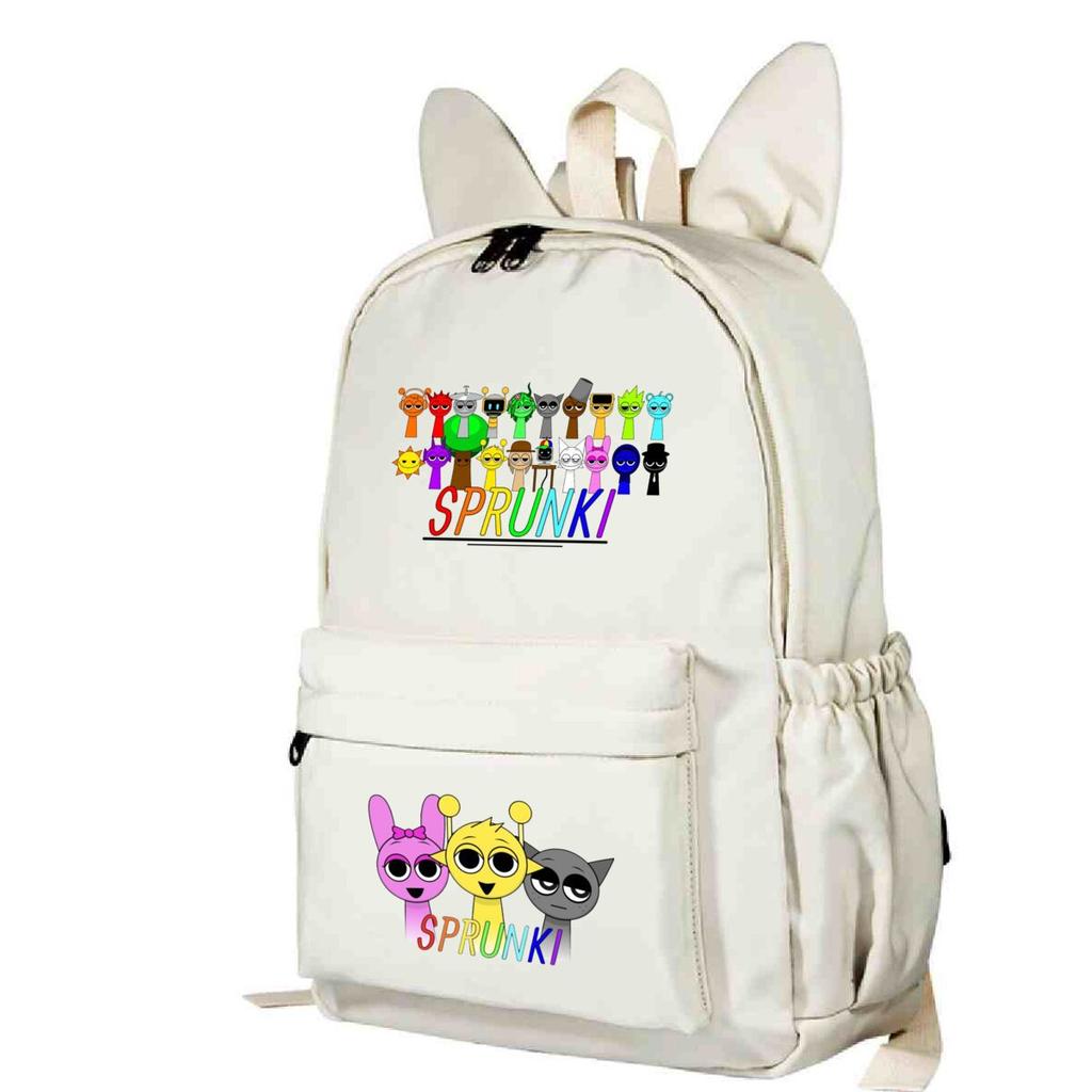 Campus Schoolbag Primary And Secondary School Students Cute Rabbit Ears Personalized Backpack Cartoon Printing