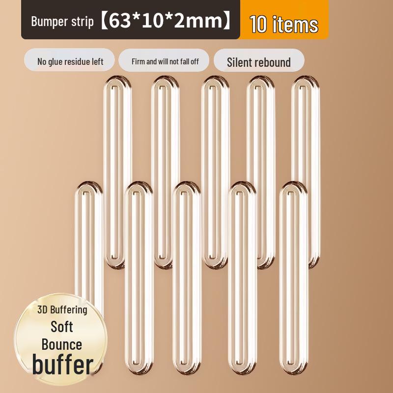 Transparent Anti-Collision Silicone Strips: Soundproof, Wear-Resistant Pads for Furniture, Doors, Windows, and Handles