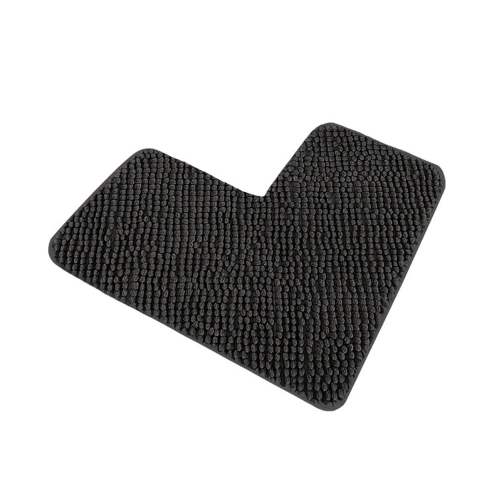 

Washable Corner Shower Mat Absorbent Carpet Durable L-shaped Chenille Bath Mat Living Room