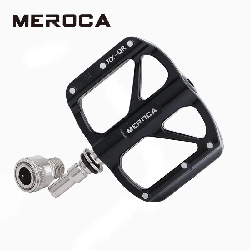 MEROCA Ultra-light Quick Release Aluminum Alloy 3-Bearing Bicycle Pedals Non-slip Folding Bicycle Pedals Bike Pedal
