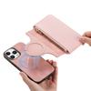 CASENEO For iPhone 16 Pro Case Cross Texture Leather Detachable Magnetic Phone Cover