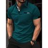 Manfinity Homme Chemise Polo Casual Manches Courtes Color-Block d'Été pour le Trajet