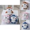 Adorable Plush Dog Keychain Creative Cute Puppy Bag Pendant Accessory Gift In Blue Brown Pink