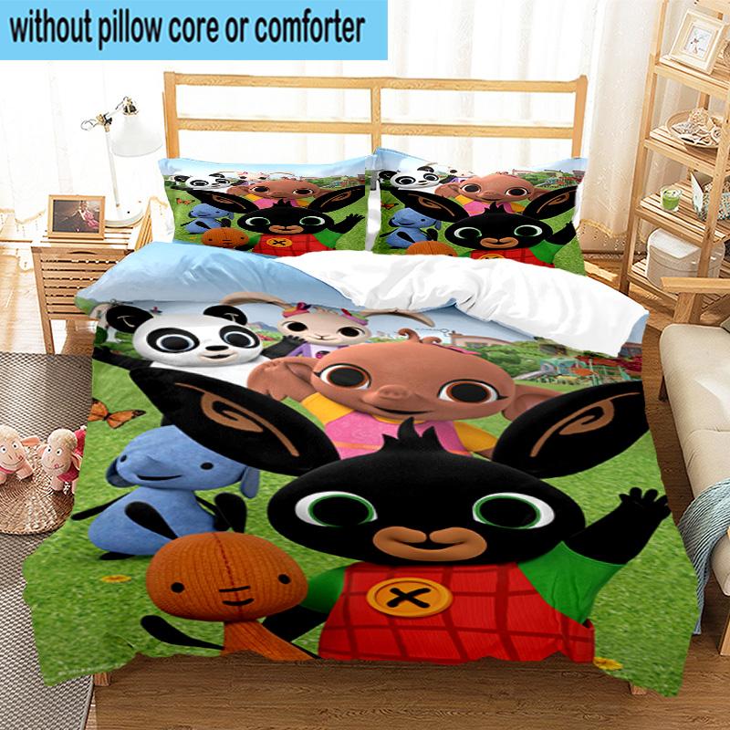 3PCS Bunny's Cozy Hug 3pcs Bedding,Including 3PCS Duvet Cover And 2pcs Pillowcases Perfect for Christmas,Ideal for Bedroom, Dormitory