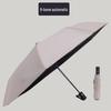 Automatic Compact UV-Blocking Sun and Rain Folding Umbrella - Large, Reinforced, Dual-Use for Students
