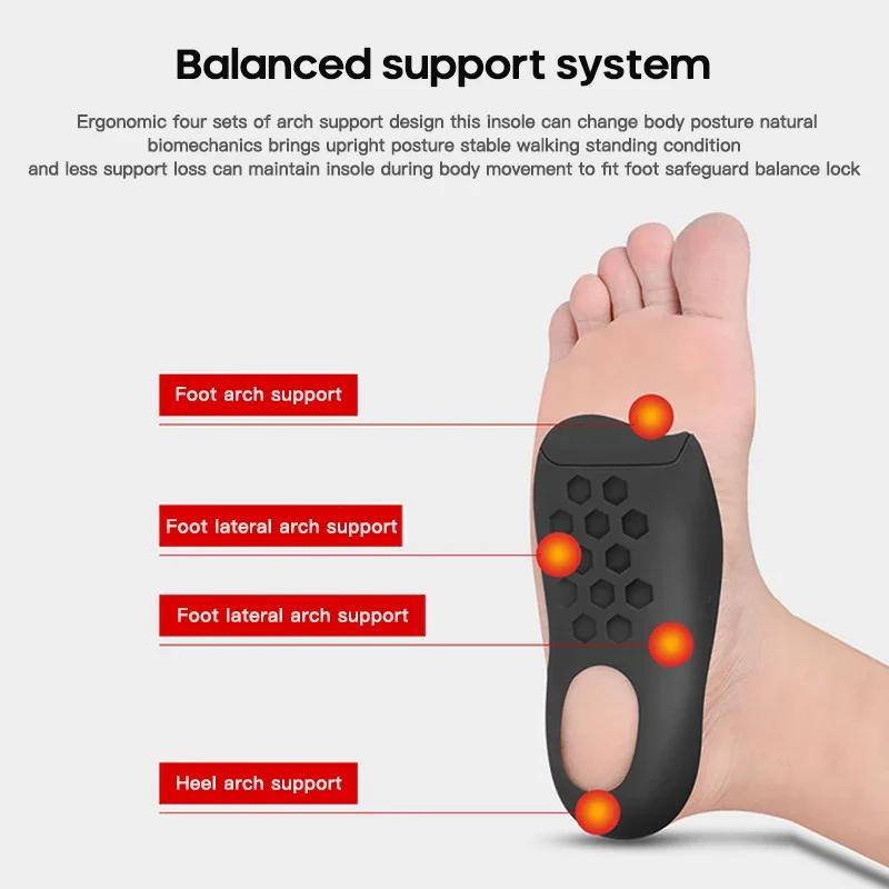 Orthopedic Insoles Orthotics Flat Foot Health Shoes Pads Arch Support Pad Plantar Fasciitis Feet Care Shoe Inserts for Woman Man