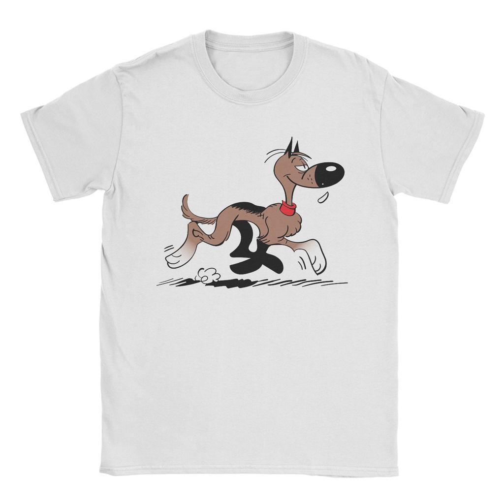 Mens Rantanplan Lucky Luke T Shirt Cartoon 100 Cotton Clothes Fashion Short Sleeve Round Neck Tee Shirt Plus Size TShirts