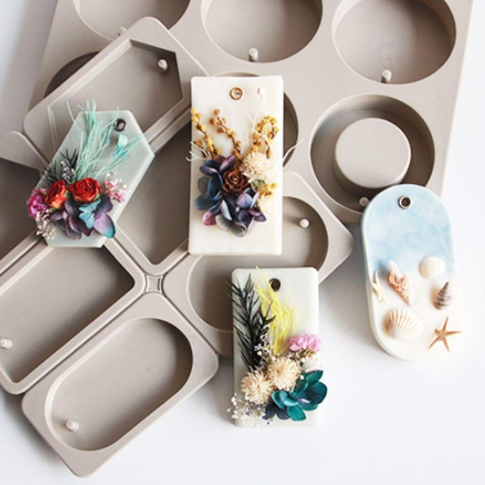 

Resin Epoxy Fragrance Candle Hanging Ornaments Soap Mold Candle Mold Silicone Mould Home Decoration серый