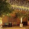 Solar LED Starry Icicle String Lights for Outdoor Wedding Decorations