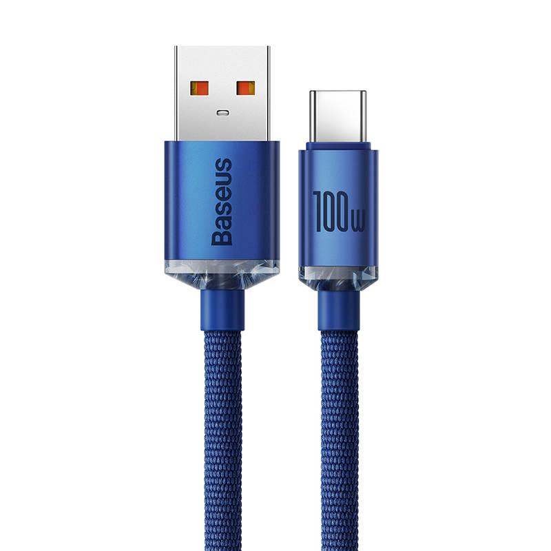 Kabel Usb Do Usb-C Baseus Crystal Shine, 100W, 2M (Niebieski)