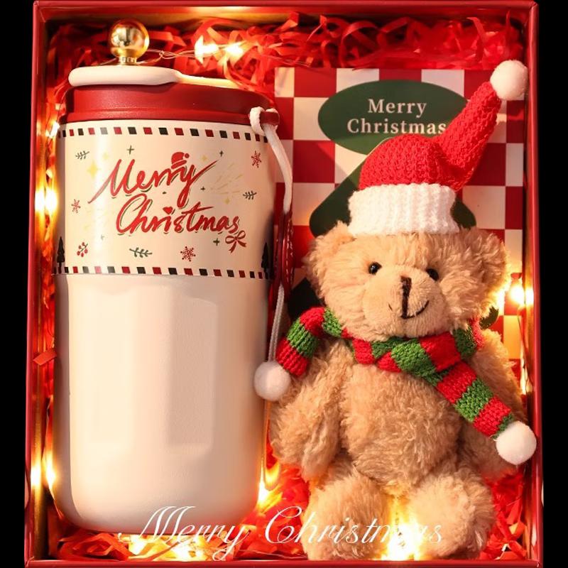 Insulated Thermos Cup with Bear Gift Set