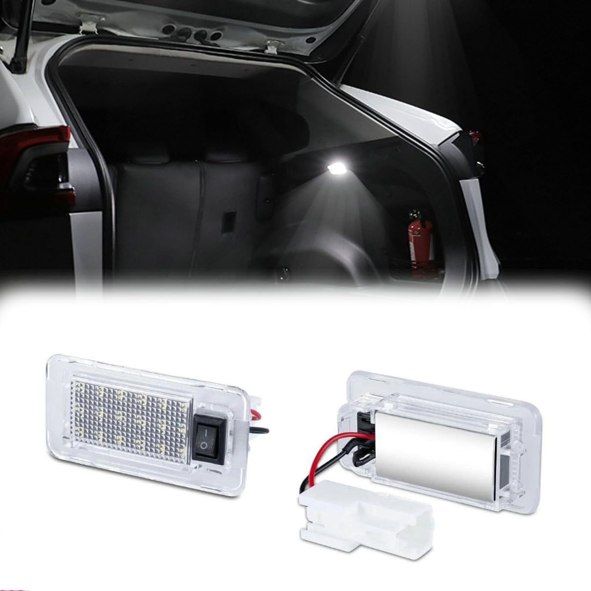 12V Interior Luggage Trunk Compartment LED Light Lamp for Toyota RAV4 MK5 Venza Prius
