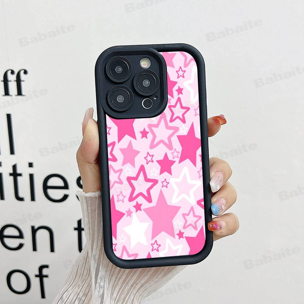 Cartoon Star Phone Case For IPhone 17 16 15 14 13 12 11 Pro Max Plus Silicone Shockproof Case