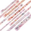 YUBBAEX Masking Tape Mysterious Foil Super Cute Perfect for Gift DIY and Notebook Decoration 9-Volume - Space, Wide, Silver/Gold Stamped, Style, Thin,