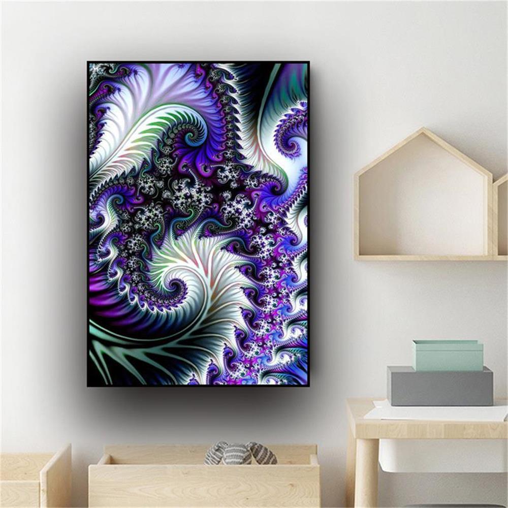 5D DIY Diamond Painting Full Round Drill Abstract Art Picture Heat Shape Pattern Diamond Mosaic Diamond Embroidery Home Decor