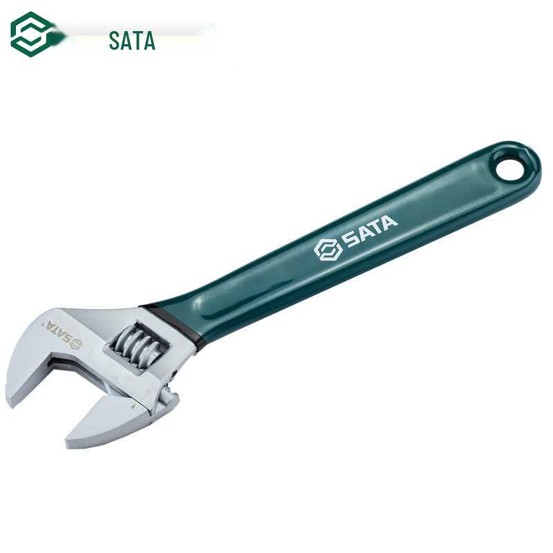 SATA European Style Dip-Coated Adjustable Wrench 6 Inch