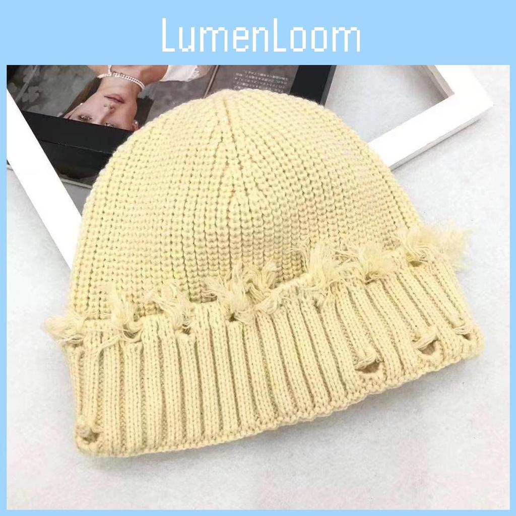Winter Warm Knitted Hat Solid Color Breathable Cap Outdoor Commuter Gift Fashion
