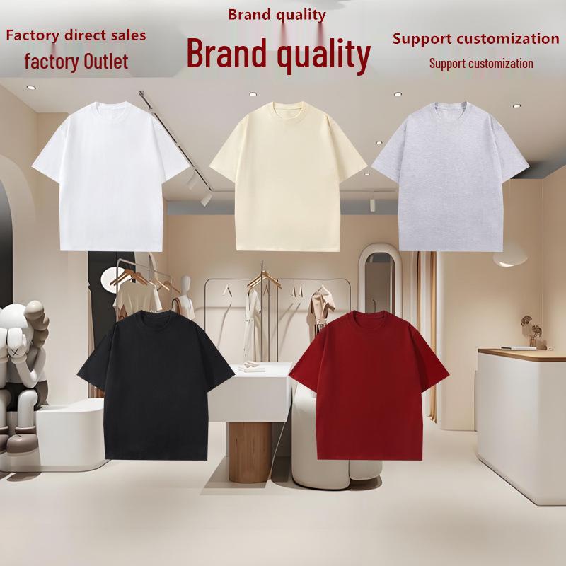 Unisex 180g Reine Baumwolle Locker geschnittenes Kurzarm-Oberteil für Kinder – Einfarbige Designs mit Grafiken & Text