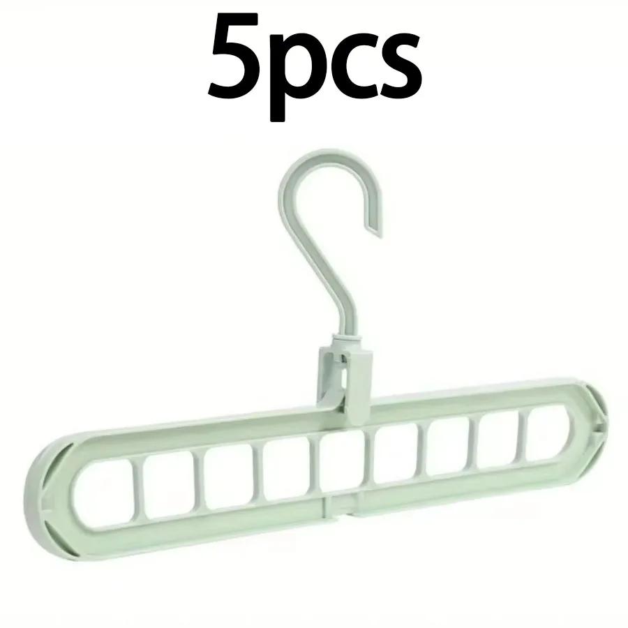 2/5pcs Magic Multi-port Support Hangers for Clothes Drying Rack Multifunction Plastic Clothes Rack Drying Hanger Storage Hangers