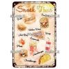 SQDGLZ Vintage Pizza Delicious Food Metal Sign Tin Sign Plate Home Bar Door Wall Decor Sticker Decoration Plaque Poster Gift