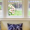 Watercolor Rose Outdoor Balcony Glass Window Static Cling Sticker Home Decor