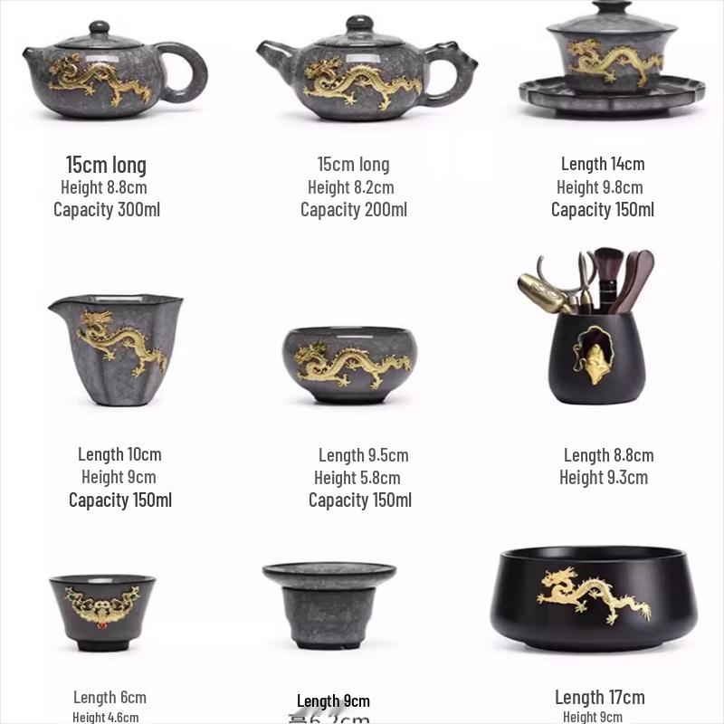 Tao Zhi Ceramic Kung Fu Tea Set